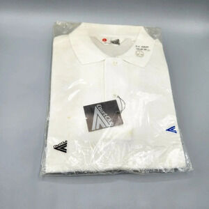 Vintage Court Club White Tennis Shirt  Mens Large